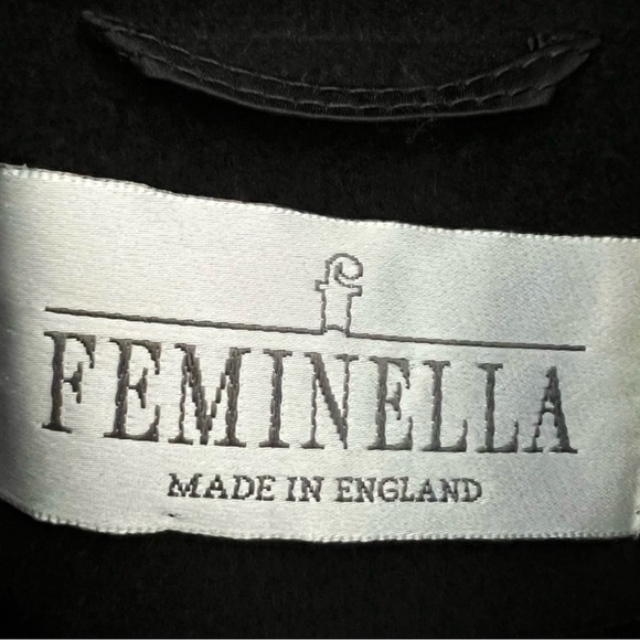 FEMINELLA Wool, Cashmere, Angora Blend Coat Made in
England Size L - Picture 7 of 12